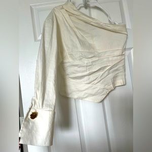 Zara One Shoulder Blouse